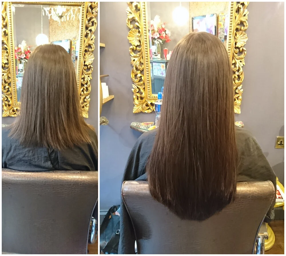 Hair Extensions Before After Photos Cowboys Angels Hairdressing